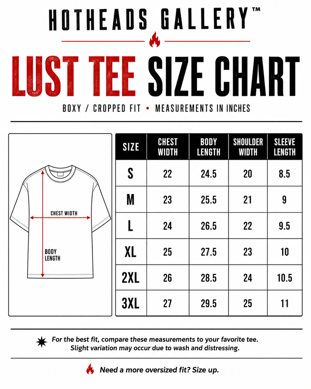 HotHeads Gallery™ – "Lust" Rhinestone Tee (Limited Edition)
