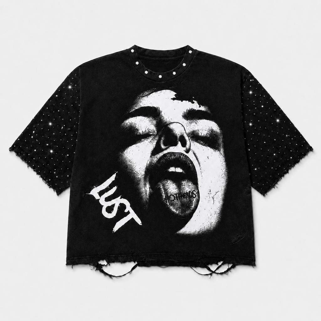 HotHeads Gallery™ – "Lust" Rhinestone Tee (Limited Edition)